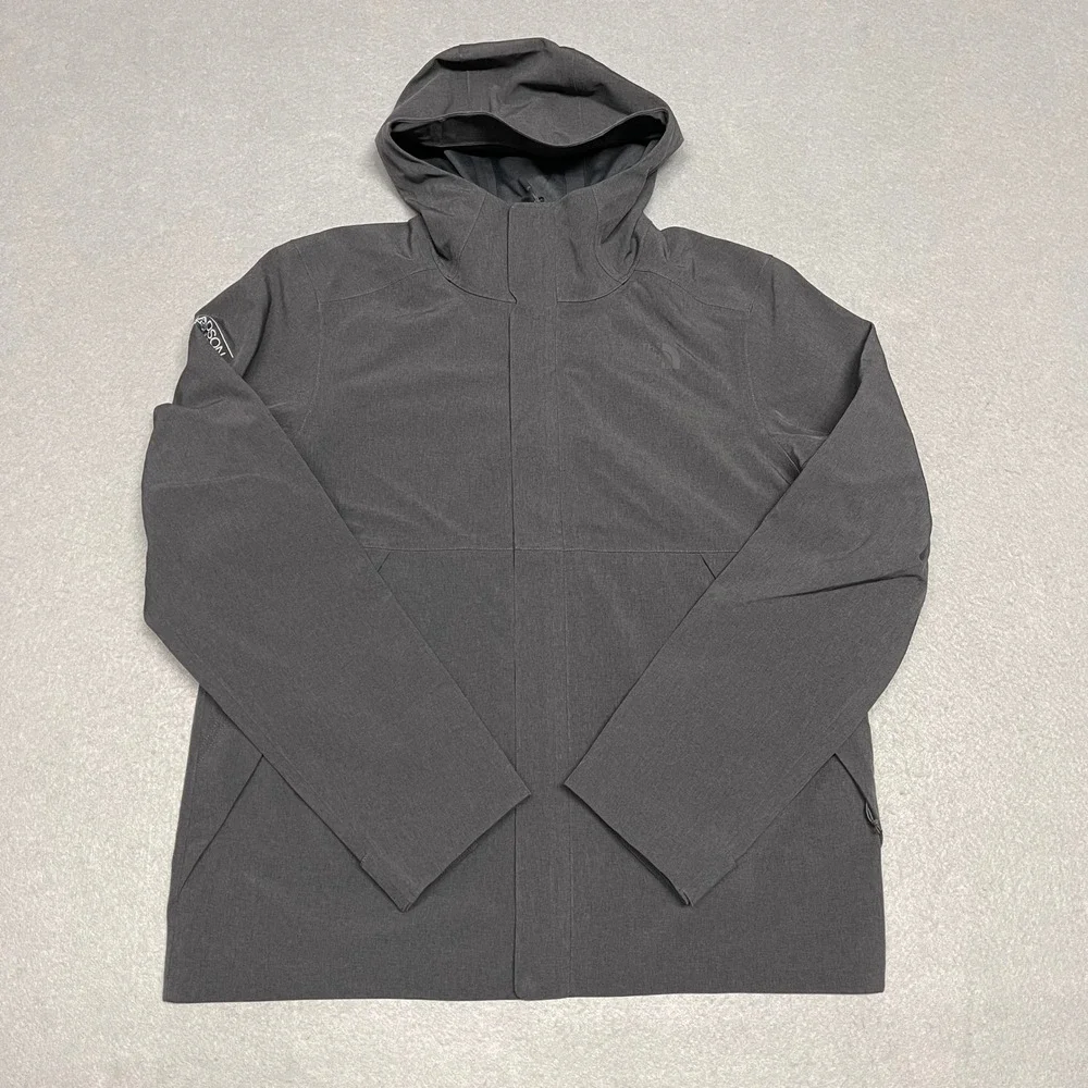 The North Face Jacket Mens Large Gray Apex Flex DryVent Waterproof Softshell TNF